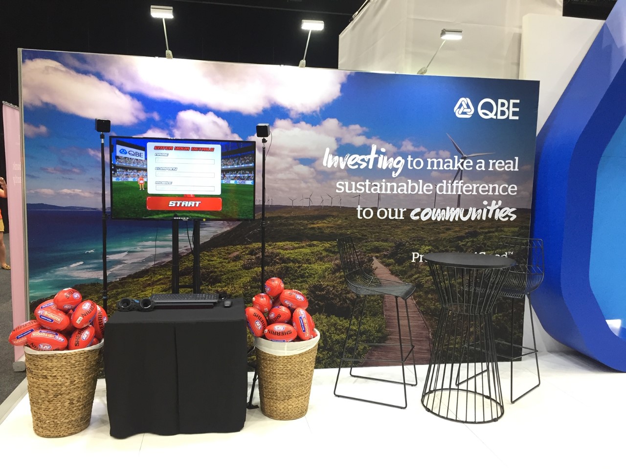 Virtual AFL Handball Motion Capture Games // Hire Interactive Sports